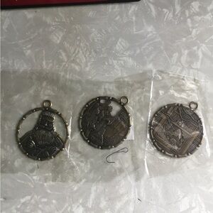 Vintage Norman Rockwell Metal Medallions